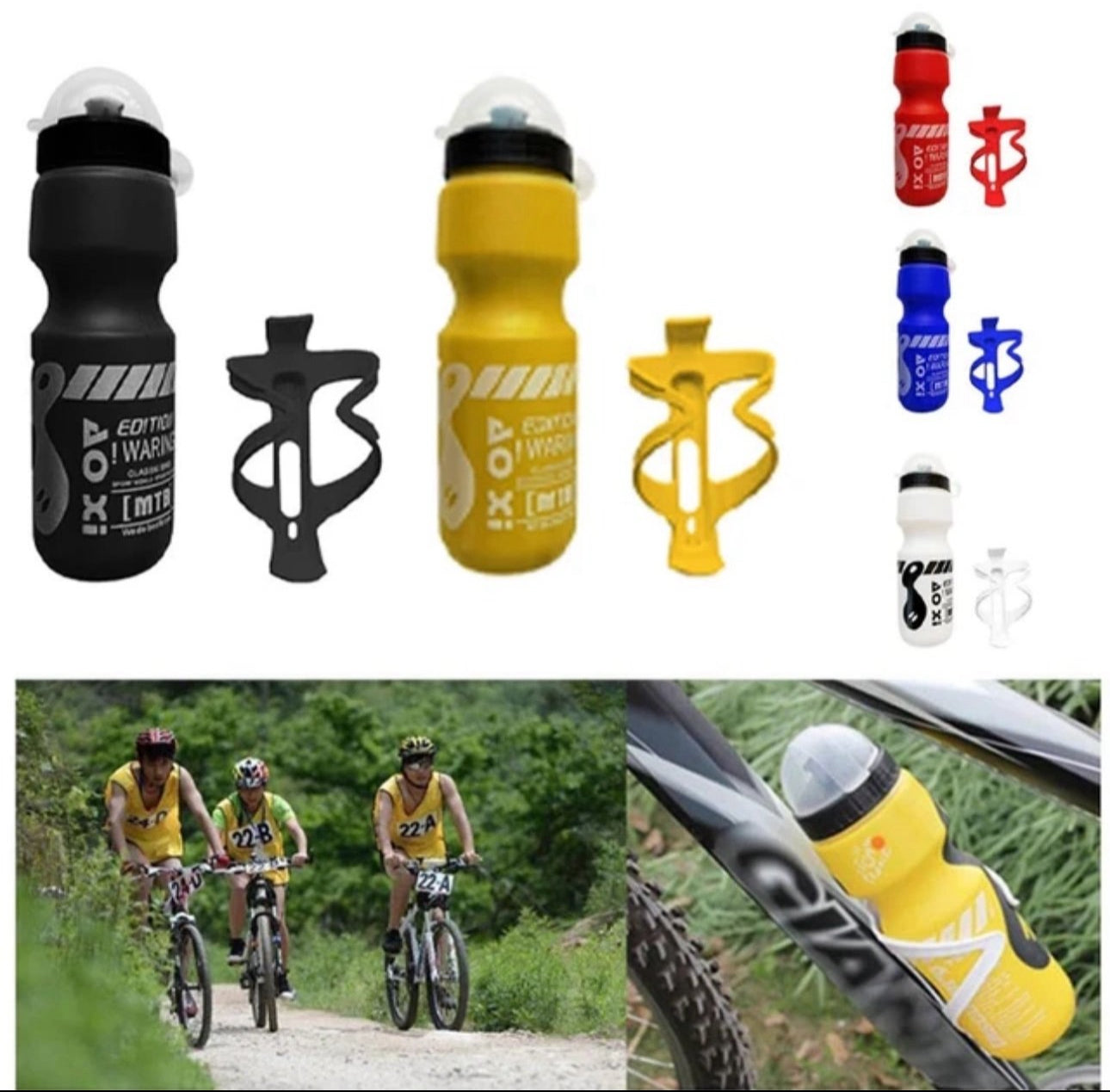 Water bottle + cage